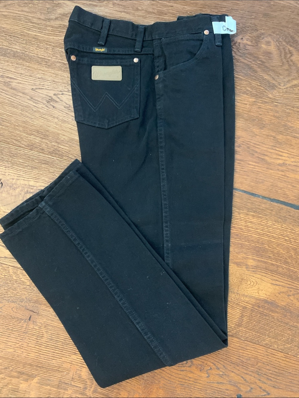 Wrangler Men’s Slim Straight Black Denim Jeans